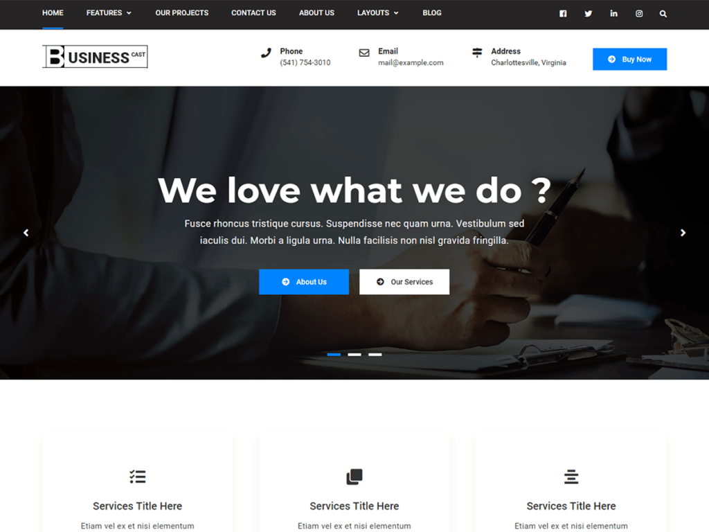 Business Cast Axle Themes Business Cast